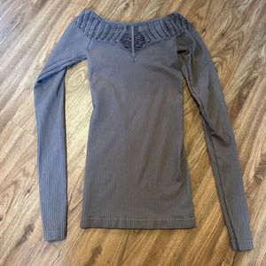 Intimately Free People Textured Long Sleeve Top